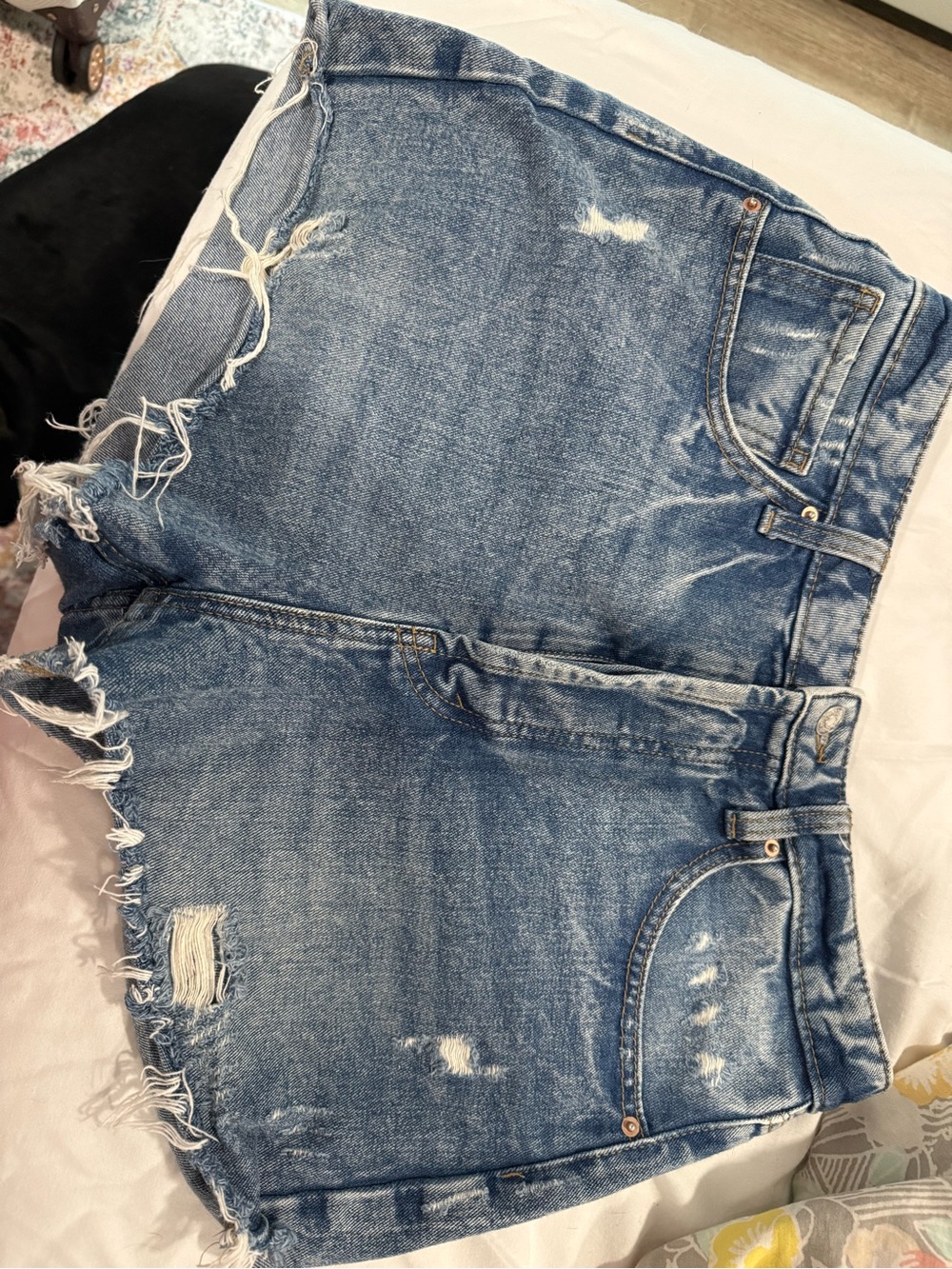 wild fable Distressed Blue Denim Jean Shorts